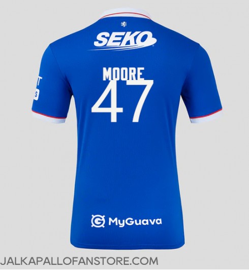 Rangers Mikey Moore #47 Kotipaita 2025-26 Lyhythihainen Rangers Mikey Moore #47 Kotipaita 2025-26 Lyhythihainen